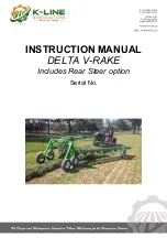 Preview for 1 page of K-Line Delta V-Rake Series Instruction Manual