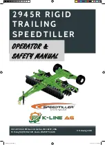 Предварительный просмотр 1 страницы K-Line Speedtiller 2945 Operators Safety Manual