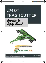 Предварительный просмотр 1 страницы K-Line TRASHCUTTER 2740T Operators Safety Manual