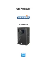 Предварительный просмотр 1 страницы K.M.E. VERSIO VL 750 User Manual