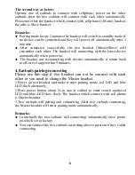 Preview for 8 page of K-Mate BTH109A User Manual