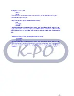 Preview for 26 page of K-PO HM380 User Manual