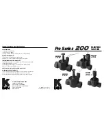 K-Rain 7202 Installation Instructions предпросмотр