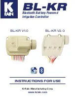 Предварительный просмотр 1 страницы K-Rain BL-KR V1.0 Instructions For Use Manual