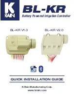 K-Rain BL-KR V1.0 Quick Installation Manual preview