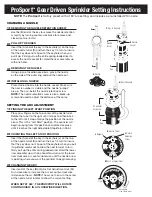 K-Rain ProSport 14003 Setting Instructions предпросмотр