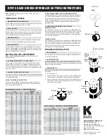 Preview for 1 page of K-Rain RPS75 Setting Instructions