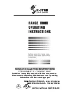 K-Star 3503A Operating Instructions Manual preview