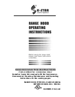 Preview for 1 page of K-Star K1003 Operating Instructions Manual