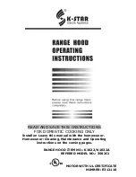 K-Star K1022 Operating Instructions Manual предпросмотр