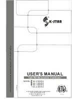 Preview for 1 page of K-Star TAC-09CHSA User Manual