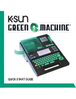 Preview for 1 page of K-sun Green Machine Quick Start Manual