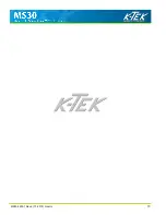 Preview for 10 page of K-TEK MS30 Installation & Operation Manual