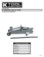 Предварительный просмотр 6 страницы K Tool International KTI-63103 Owner'S Manual