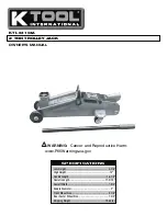 K Tool International KTI-63103A Owner'S Manual preview