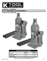 Preview for 6 page of K Tool International KTI63201 Owner'S Manual