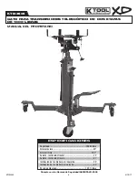 Предварительный просмотр 8 страницы K Tool International KTI63505 Owner'S Manual