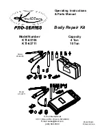 K-Tool PRO Series Operating Instructions & Parts Manual preview