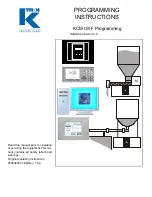 K-TRON KSU-II/KCM Programming Instructions Manual preview