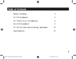 Preview for 1 page of K2 Mounts K1-A1-S Installation Manual