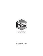 Preview for 10 page of K2 Mounts K2-A3-S Installation Manual