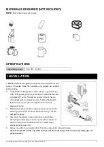 Предварительный просмотр 3 страницы K2 Pumps ASP00001K Owner'S Manual