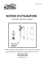 Предварительный просмотр 11 страницы K2 Pumps ASP00001K Owner'S Manual