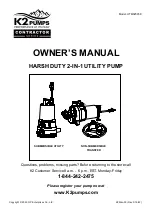 K2 Pumps Contractor Series Owner'S Manual preview