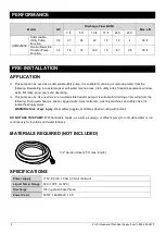 Preview for 2 page of K2 Pumps Contractor Series Owner'S Manual