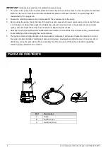 Preview for 4 page of K2 Pumps Contractor Series Owner'S Manual