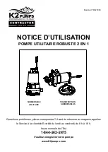 Preview for 11 page of K2 Pumps Contractor Series Owner'S Manual