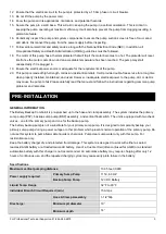 Preview for 3 page of K2 Pumps Primary Series Owner'S Manual