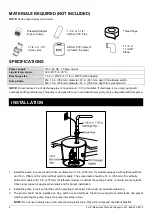 Preview for 4 page of K2 Pumps SPA02501TDK Owner'S Manual