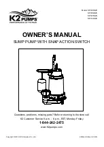 K2 Pumps SPI03302K Owner'S Manual preview