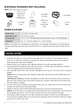 Preview for 4 page of K2 Pumps SPI03302K Owner'S Manual