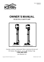 K2 Pumps SPP03301K Owner'S Manual preview