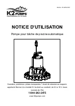 Preview for 11 page of K2 Pumps UTA02502APK Owner'S Manual