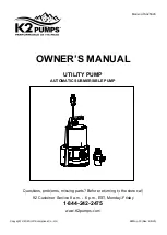 Preview for 1 page of K2 Pumps UTA02502K Owner'S Manual