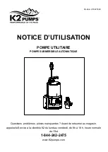 Preview for 11 page of K2 Pumps UTA02502K Owner'S Manual