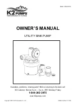 Preview for 1 page of K2 Pumps UTS03301K Owner'S Manual