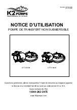 Preview for 9 page of K2 Pumps UTT01003K Owner'S Manual