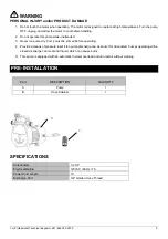 Preview for 3 page of K2 Pumps UTT05001K Owner'S Manual