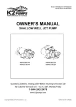 K2 Pumps WPS05001K Owner'S Manual preview