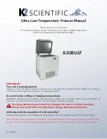 Preview for 1 page of K2 Scientific K205ULT Manual