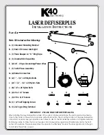 Preview for 1 page of K40 LD5500 Installation Instructions Manual