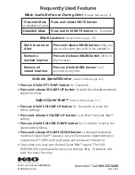 Предварительный просмотр 2 страницы K40 RL200 Quick Reference Manual