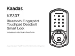 Kaadas KS307 Installation Manual предпросмотр