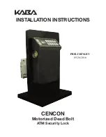 Preview for 2 page of Kaba Mas Cencon MDB 30N Installation Instructions Manual