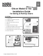 Kaba Mas Gitcon G-152 Installation Manual preview