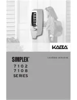 Kaba 7102 series Installation Instructions Manual preview